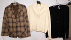 Vintage 1950s 60s Tops Skirt Jacket Business Casual White Brown Beige 9 Pc Lot