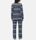 Nautica Women   s Pajama Sleepwear Set navy Blue Snowflake L nwot