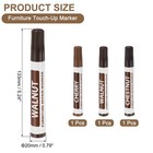3pcs Furniture Repair Wood Marker 3 Colors Touch Up Filler Sticks