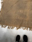 Antique Shawl Green Wool Civil War Era 64x134 Faded Good Unisex 19th C 1860