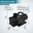 Half Off Ponds 6 100 Gph Submersible Pond Pump  Energy Efficient  33 Ft Cord