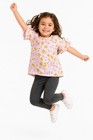 Carter s   Kid Girls  2-piece Floral Top   Denim Leggings Set   Size 8