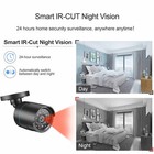 Home Security Camera System 3000tvl Surveillance Dvr Kits  4pcs Wired 1080p A   