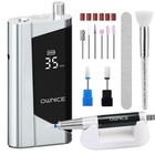 Sky Silver Electric Nail Drill 35000rpm Cordless E-file For Manicure   Pedicure
