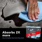 Blue Shop Towel Cleaning Wipes 3-pack   Bundle Of 9 Rolls