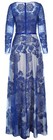 Special Occasion Formal Sheer Embroidery Floral Long Evening Gown Prom Dress