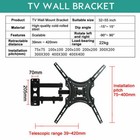 Tv Wall Bracket Mount Tilt   Swivel For 32 37 40 42 43 55 50 55 Inch Monitor Lcd