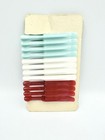 Vintage Mastro 12 Pack Multicolor Plastic Clothes Pins Snag-proof In Packaging