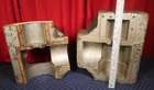 Antique Industrial Foundry Casting Mold  2-part  Pipe Joints 14 5  X 12  X 5 