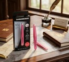 Tweezerman Large Slant Tweezer Pink Stainless Steel