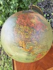 2die4 1940s Htf Rare 12  Precision Illuminated Light Up Glass Replogle Globe