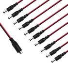 Dc Power Cable 12v 5a Plugs Male Female Connectors For Cctv Dccord-m f 