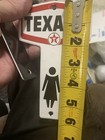 Vintage Texaco Men s   Women s Porcelain Gasoline Pump Station Motor Oil Sign