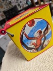 Vintage 1990s Curious George Jack In The Box Musical Tin - Schylling Vtg 90s