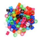 100pcs Leg Bands Plastic Chicken Pheasant Poultry Duck Bird Leg Rings Id Tags