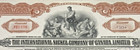 Inco International Nickel Company Of Canada Limited Stock Certificate 1936