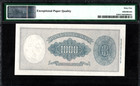 Pmg 65 Epq  Italy 1947 P-83 1000 Lire Note Rare Pop 5 2 