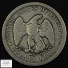 1875 S Silver Twenty Cent Piece 20c - Cleaned