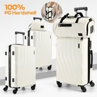 3 5 Piece Abs pc Hardshell Luggage Set With Spinner   Ykk Zipper  Tsa Lock New