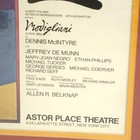 1979 Modigliani Astor Place Theatre Original Window Card Poster Framed