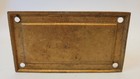 Antique Vintage Cast Brass Pull Door Sign