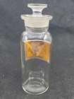 Antique Whitall Tatum Co Glass Apothecary Bottle Pharmacy Sunken Label Medicine