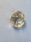 Antique Czech Glass Faceted Number Dice Fortune Telling Gambling Marble Die