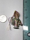 2    Antique German Porcelain Half 1 2 Doll Art Deco Schaal Pink Bonnet Blonde