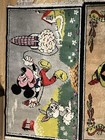 Disney Character Throw Rug Lot Of 3 W  Fringe Mickey Mouse Donald Duck Pinocchio