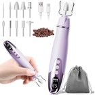  Professional Manicure Pedicure Kit - 10 Speeds Cordless Nail Purple