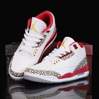 Men s Jordan 3  cardinal Red  Retro Mid Top Basketball Shoes Us Size7-12