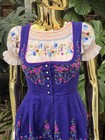 Vintage Austrian Dirndl Dress   Blouse Salzburger Trachten Floral Eu 40 Floral 