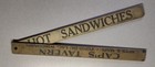 Vntg Advertising Wooden Fishing Ruler-cap s Tavern-fond Du Lac  Wisconsin-1940