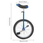 20  Unicycle Leakproof Tire Wheel Cycling Outdoor Sports Fitness Exercise Health