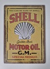 Shell Retro Garage  Metal Tin Sign 17x12  Golden Shell Motor Oil Special Medium 