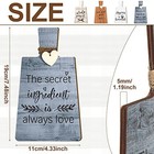Chunful 4 Pcs Kitchen Cutting Board Wall Decor Sign 4 X 7 Farmhouse Wooden Ki   