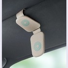 Magnetic Leather Sunglasses Holder For Car Sun Visor Eyeglass Hanger Clip Lot