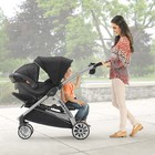 Chicco Bravofor2 Standing sitting Double Stroller - Iron Open Box