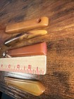 Antique Vintage Bakelite Catalin Handles 80g Lot Of 4 Butterscotch Amber