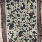 Vintage Floral Tapestry Afghan Throw Blanket Cottage Garden Cottagecore 65   x46   