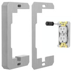 10pcs Metal Wall Plate Spacers For Electrical Outlets Flush Fit Outlet Repair Ki