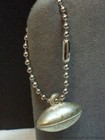 Football Rice College Keychain Vintage Metal Clad Charm Sports Key Chain Old