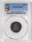 1876 20c Pcgs Pr 66   Low Pop Gem Silver Twenty Cents