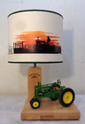 Vintage John Deere Model A Table Lamp W  Shade Signed Harvey Bernard Nice 