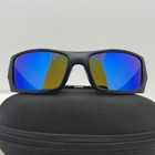 Oakley Gascan Oo9014 Sunglasses Black Frame Blue Mirror Lenses 58-18-124