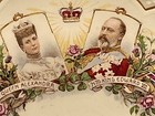 1902 Queen Alexandra   King Edward Vii Coronation Plate  9 3 4  Antique England