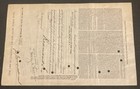 The Scranton Electric Company 1930 s  Preferred Stock Certificate