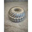 French Fluted Aluminum Molds Pair For Baking Or Gelatin 1950s