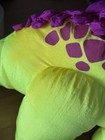 Vintage 1992 Fisher Price Dino Roars Yellow Puffalump Dinosaur Plush Nylon 