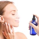 Glass Spray Bottles - 4 Piece 1oz Cobalt Blue Small Glass Bottles Black Sprayer